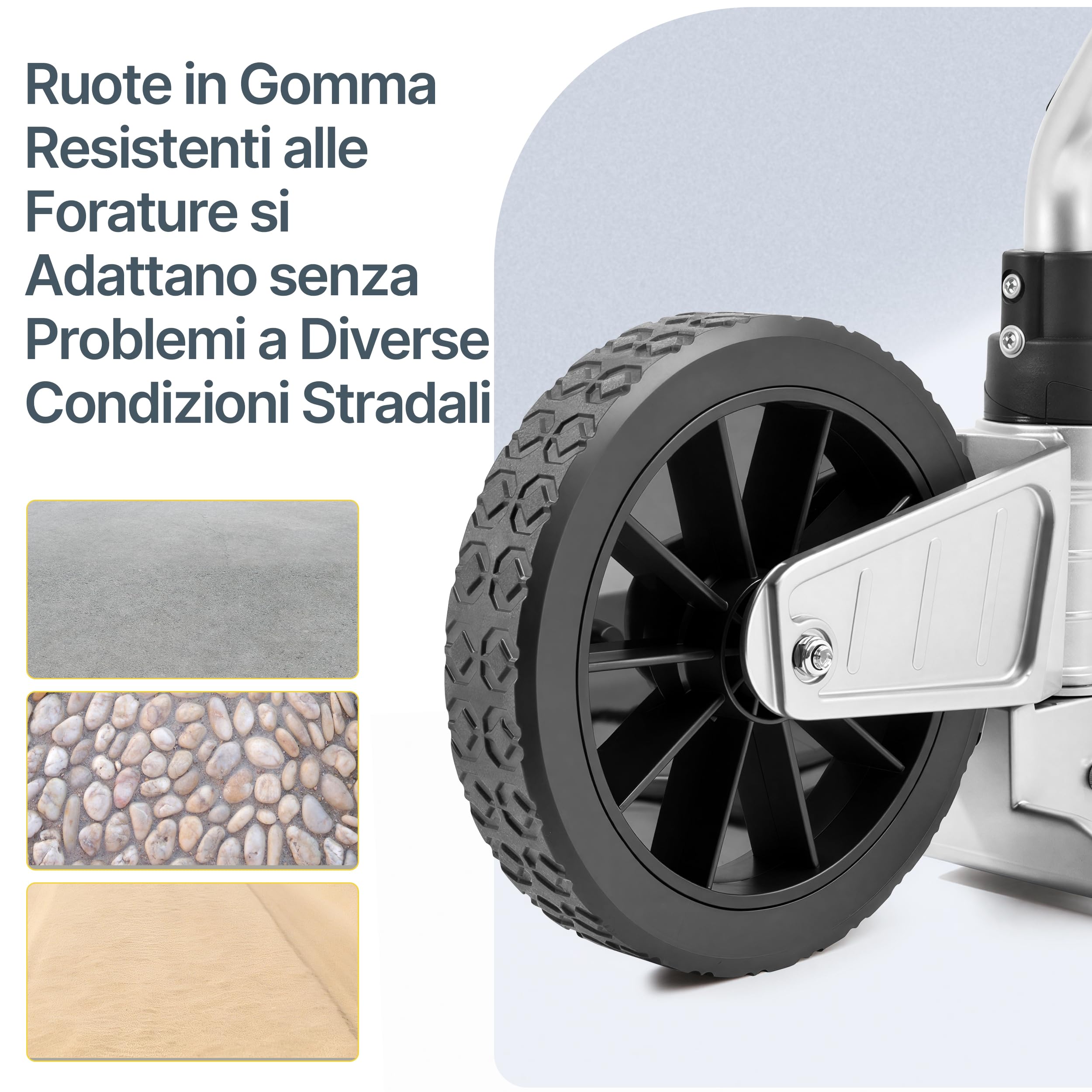 Yaheetech Carrello in Alluminio Pieghevole con Ruote Portata 150 kg