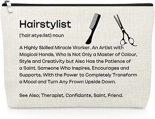 Hair Stylist Appreciation Gift Hairdresser Gifts for Women Makeup Bag Cosmetology Student Graduation Gift Christmas Birthday Gifts for Barber Salon Owner Thank You Gifts for Beautician Travel Pouch