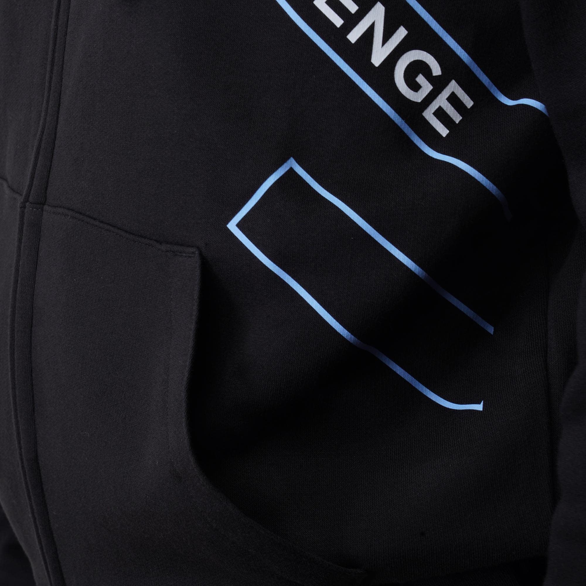 R-evenge Sudadera de algodón para hombre con capucha, cremallera y bolsillos de canguro