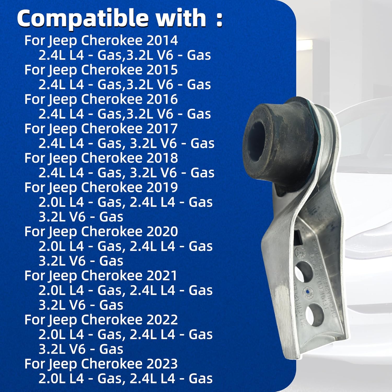 For Jeep Cherokee Exhaust Hanger 2014-2023 Left Rear Exhaust Hangers Replace#53321822 68141919AB