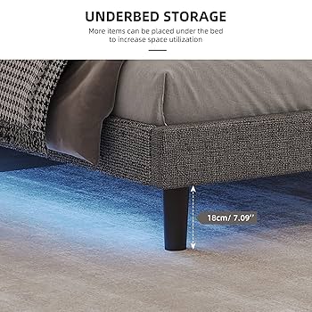 李さま専用 Amazon.com: Resenkos Queen Size Platform Bed Frame, Linen