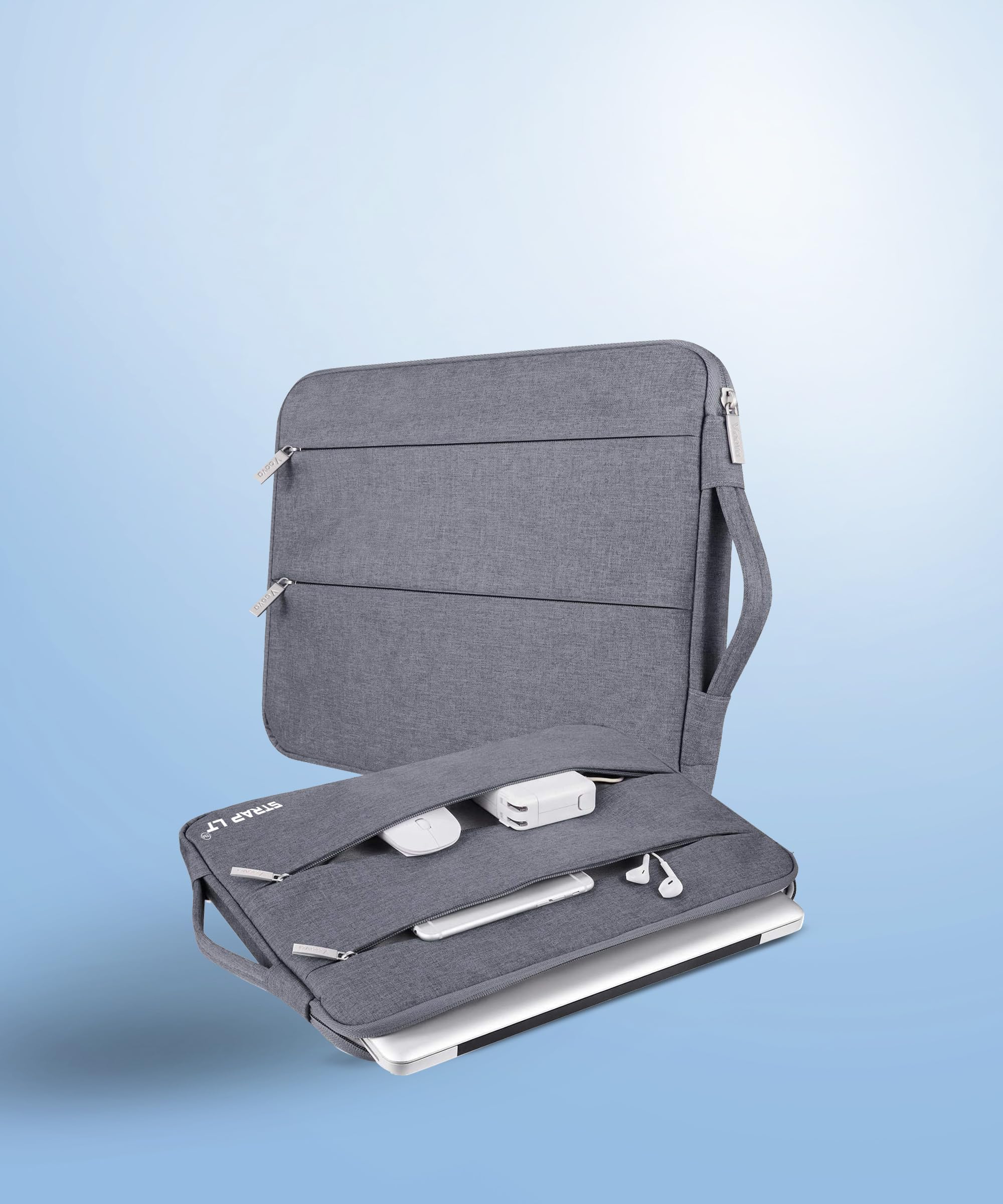 StrapLt Laptop Sleeve Carrying Case 13.6-14 Inch Compatible with 14 Inch15 Inch Surface Book 3/Laptop 4 Computer Cover Bag with Handle for Men & Women (Grey) (B0CZTDTZ9K) Amazon Price History, Amazon Price Tracker