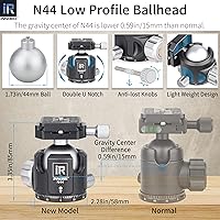 Vista 21 de Trípode de Fibra de Carbono - INNOREL RT75C Sin Cabeza de Bola Trípode Super Profesional Monopié Resistente Trípode Compacto Soporte de Stand