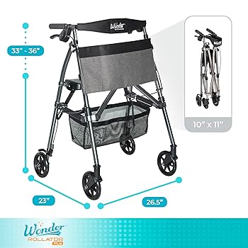 Amazon.com: Stander Wonder Rollator Plus, Lightweight