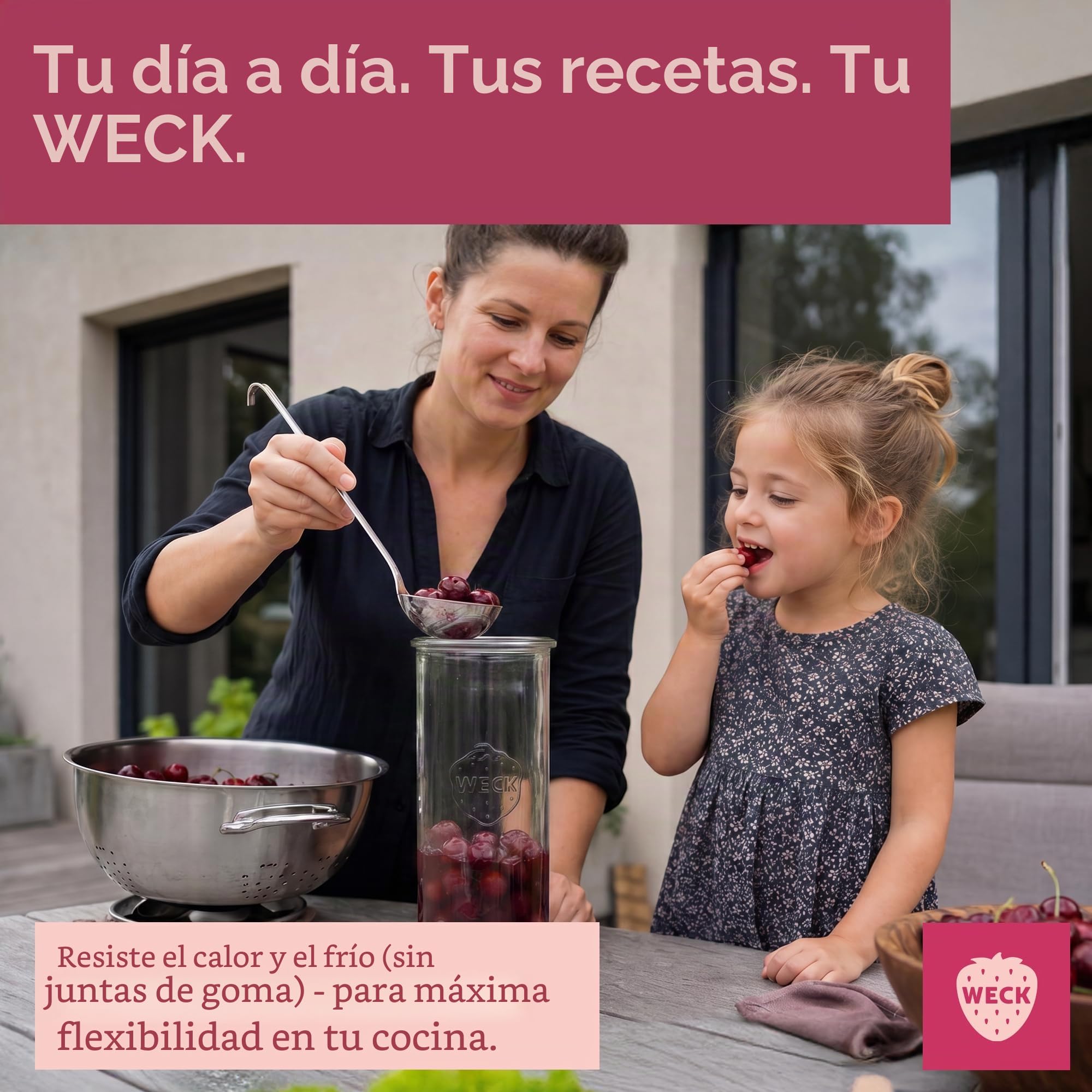 Weck Tarros de 1500 ml, juego de 6 con tapas, forma de gota, tarros de almacenamiento robustos y apilables y tarros de conserva, ideales para preparación de comidas, masa madre y fermentación