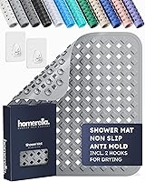 Vista 20 de Homerella® Alfombrilla de Ducha Antideslizante Antimoho, Alfombrillas de Ducha Antideslizantes para Interior de Cabina de Ducha Alfombrilla