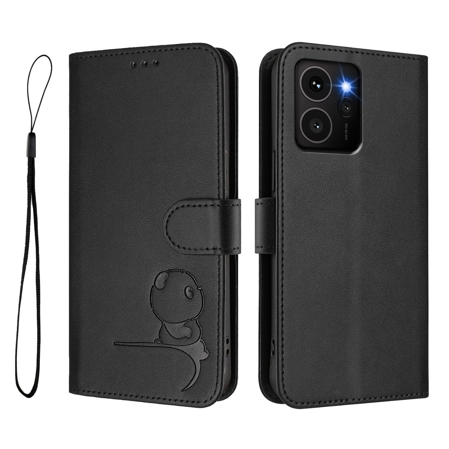 Phone Case for Nokia HMD Skyline,PU Leather Wallet RFID Blocking Card Slots Holder Notebook Kickstand Shockproof Flip Folio Cover Compatible with Nokia HMD Skyline,Black