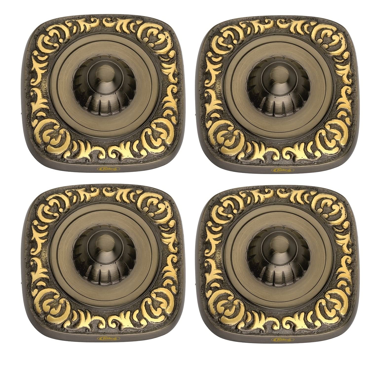 Chitra Brass Decorative Ashoka Door Dooms for Doors/Pooja Room/Home Decorative Pack of 4 (Antique Brass Finish, 50 MM) Pull Handle — Amazon image 10