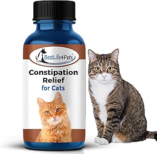 BestLife4Pets - Cats Constipation Relief and Stool Softeners - Natural Health Supplements to Help Digestion, Gas Relief and Constipation - Allergy Laxatives for Cats- Pills