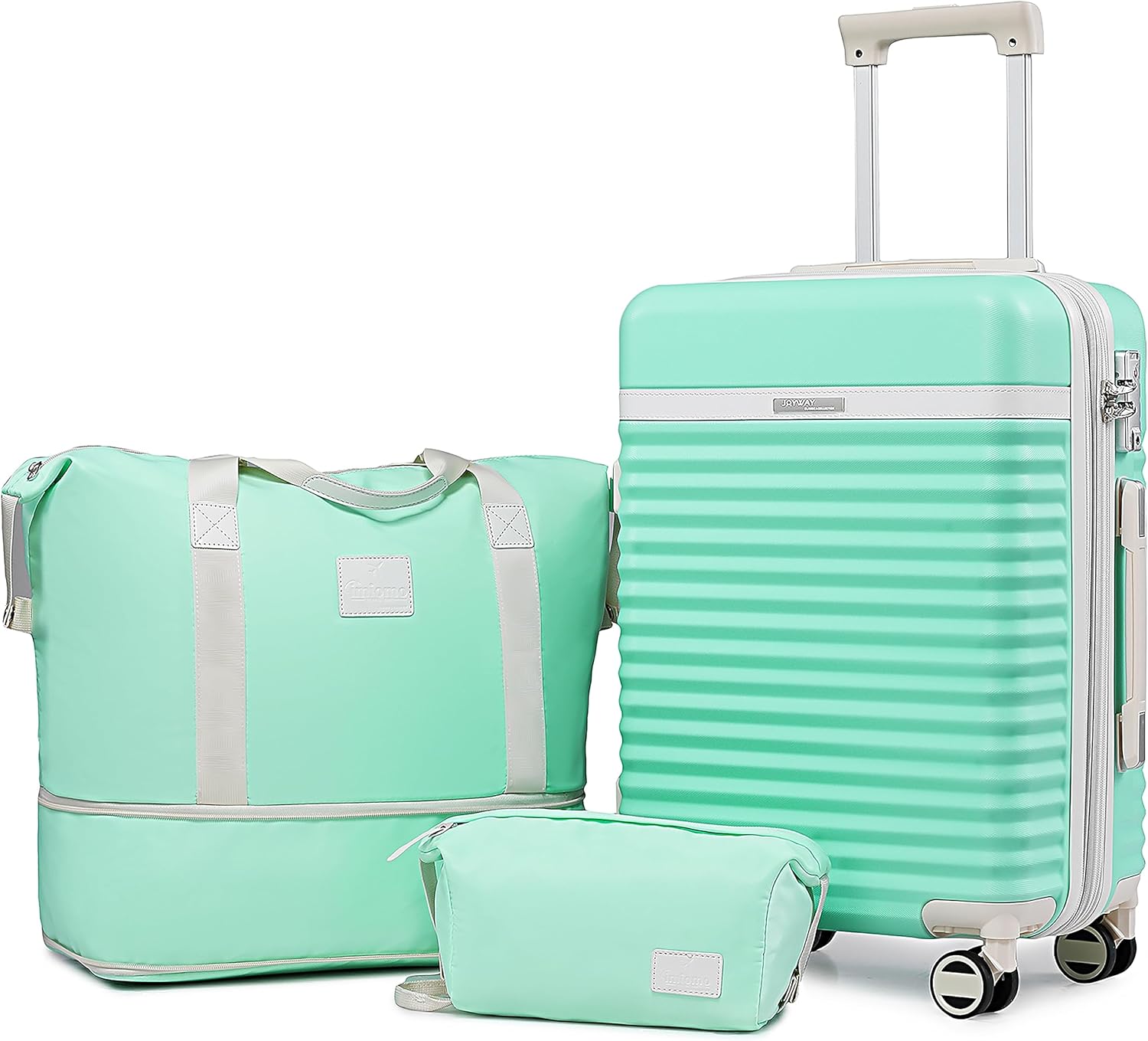 Joyway Luggage 20 Inch Carry On Luggage Sets, Expandable Suitcase Set with Spinner Wheel and TSA Lock, Hard Shell 3 Piece Luggage Sets for Travel