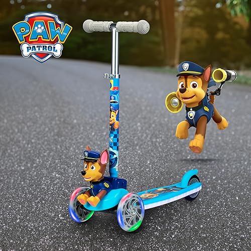 Vista 9 de Voyager - Self-Balancing Toddler Kick Scooter, 3-Wheel Scooter with Light-Up Wheels, Extra Wide Deck, Foot Brake, Lean-to-Steer Design, 75 lb Limit