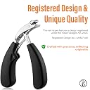 Beauté Secrets Nail Cutter Set - Toe Nail Clipper for Thick or Ingrown Toenails - Professional Nail Clipper with Nail Filer - Men & Women & Seniors - Black Stainless Steel gallery image