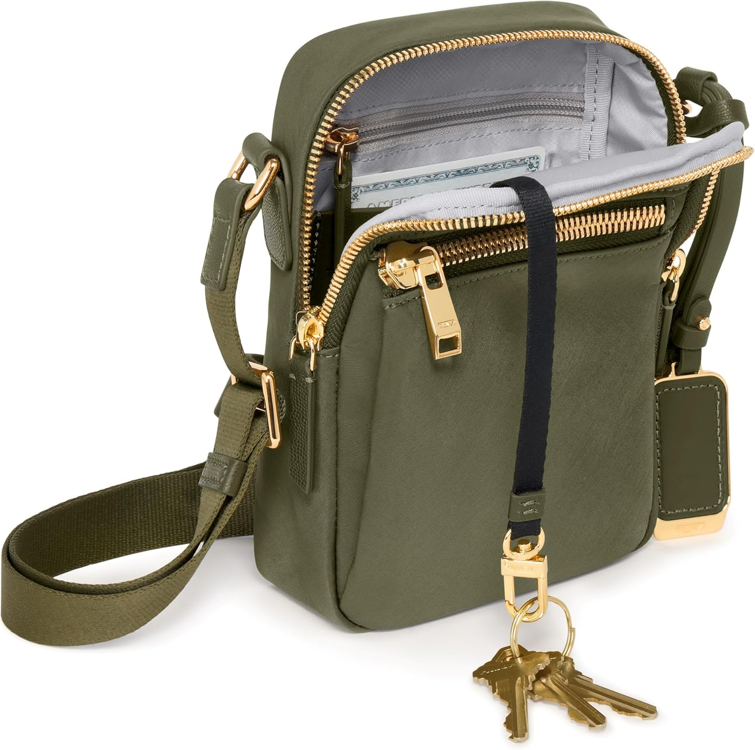 TUMI VOYAGEUR ペルシャ クロスボディ オリーブ