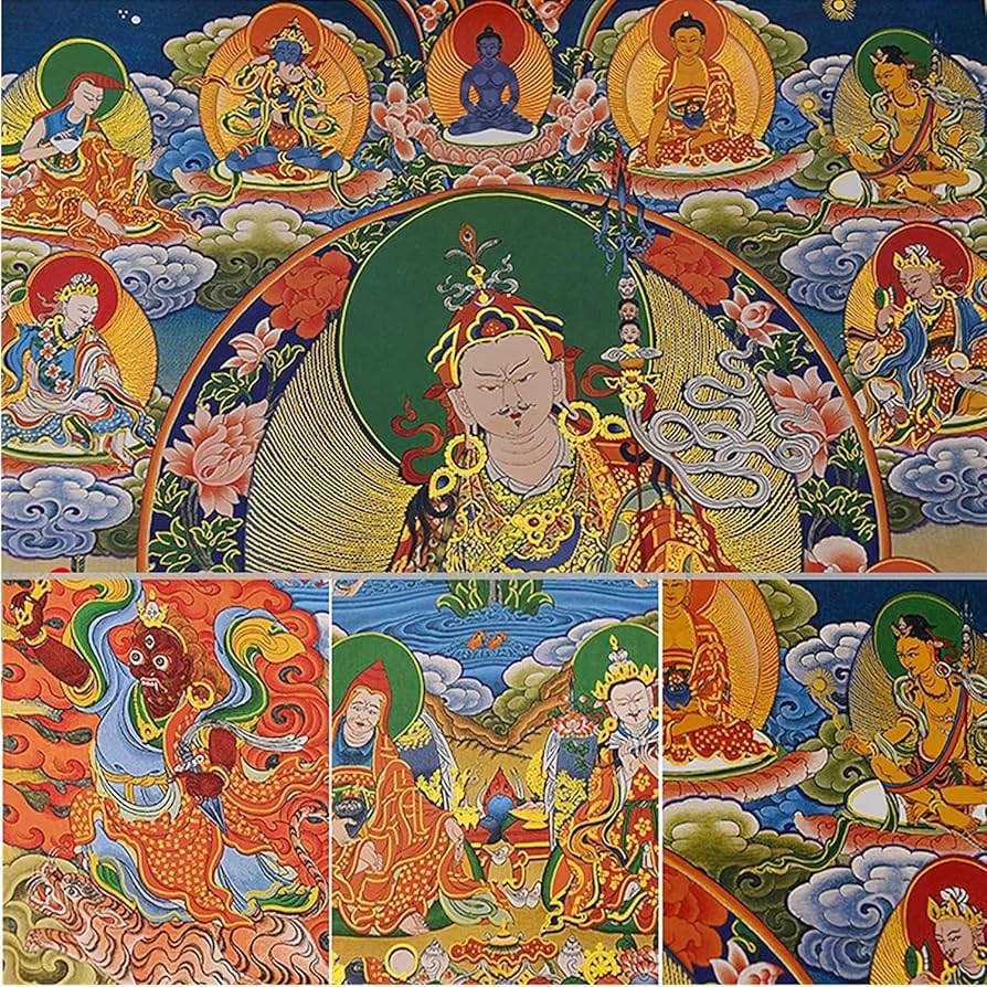掛け軸　仏教の神々のタペストリー 掛け軸 仏教の神々のタペストリー