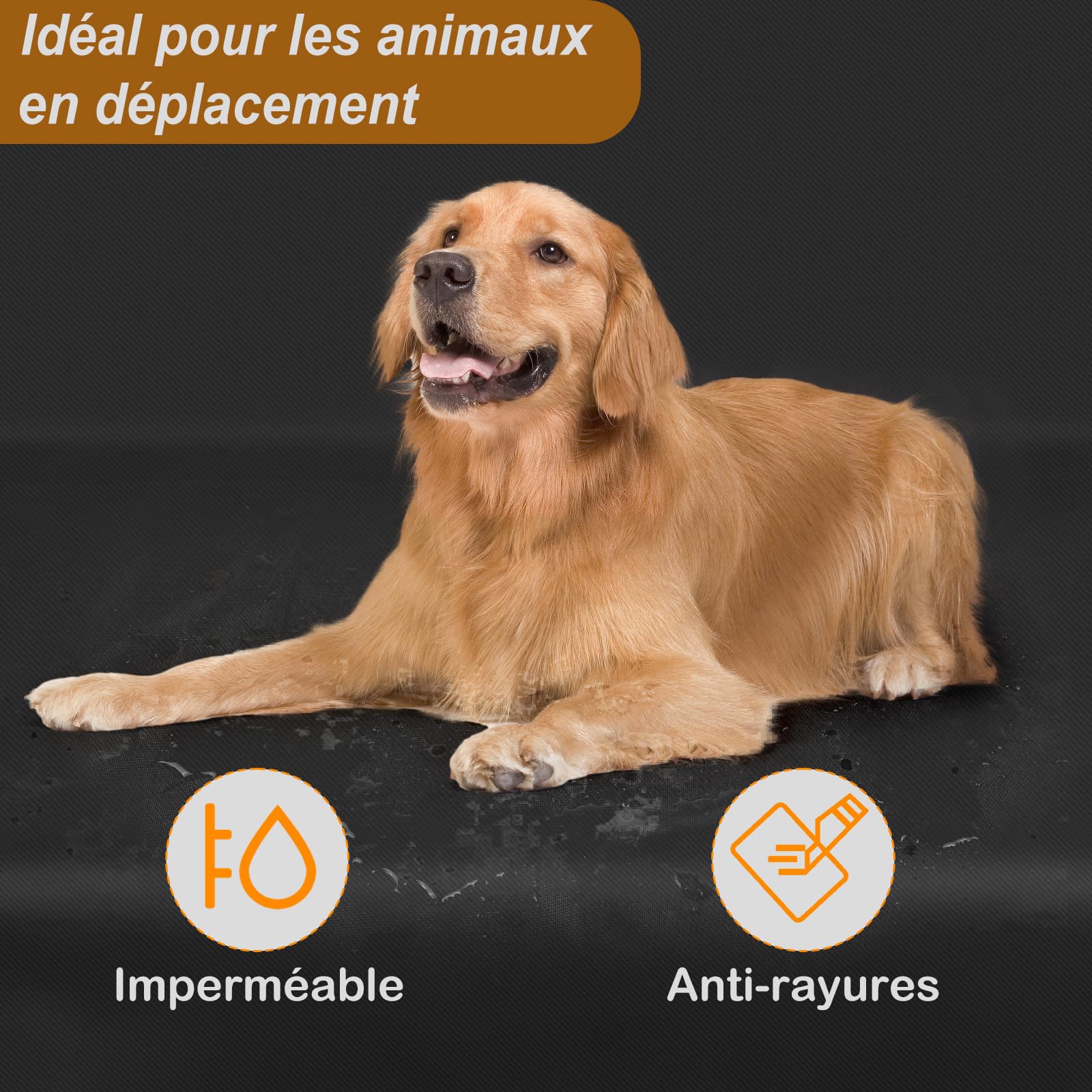 Protection Coffre Voiture Chien Universelle avec Protection Latérale, Housse de Coffre pour Chien Imperméable et Résistant aux Rayures, Protection Coffre pour Voiture, Camion, SUV