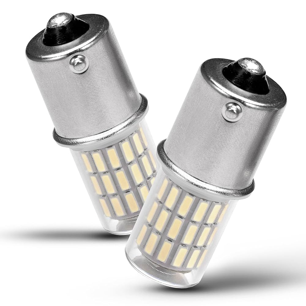 2 X Error Free Super Bright White LED Bulbs For Backup Reverse Light 1156 P21w Ba15s