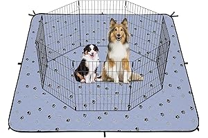 Fostanfly AntiMud Mat for Pets, 72x80 inches Washable and Reusable Training Pads,...