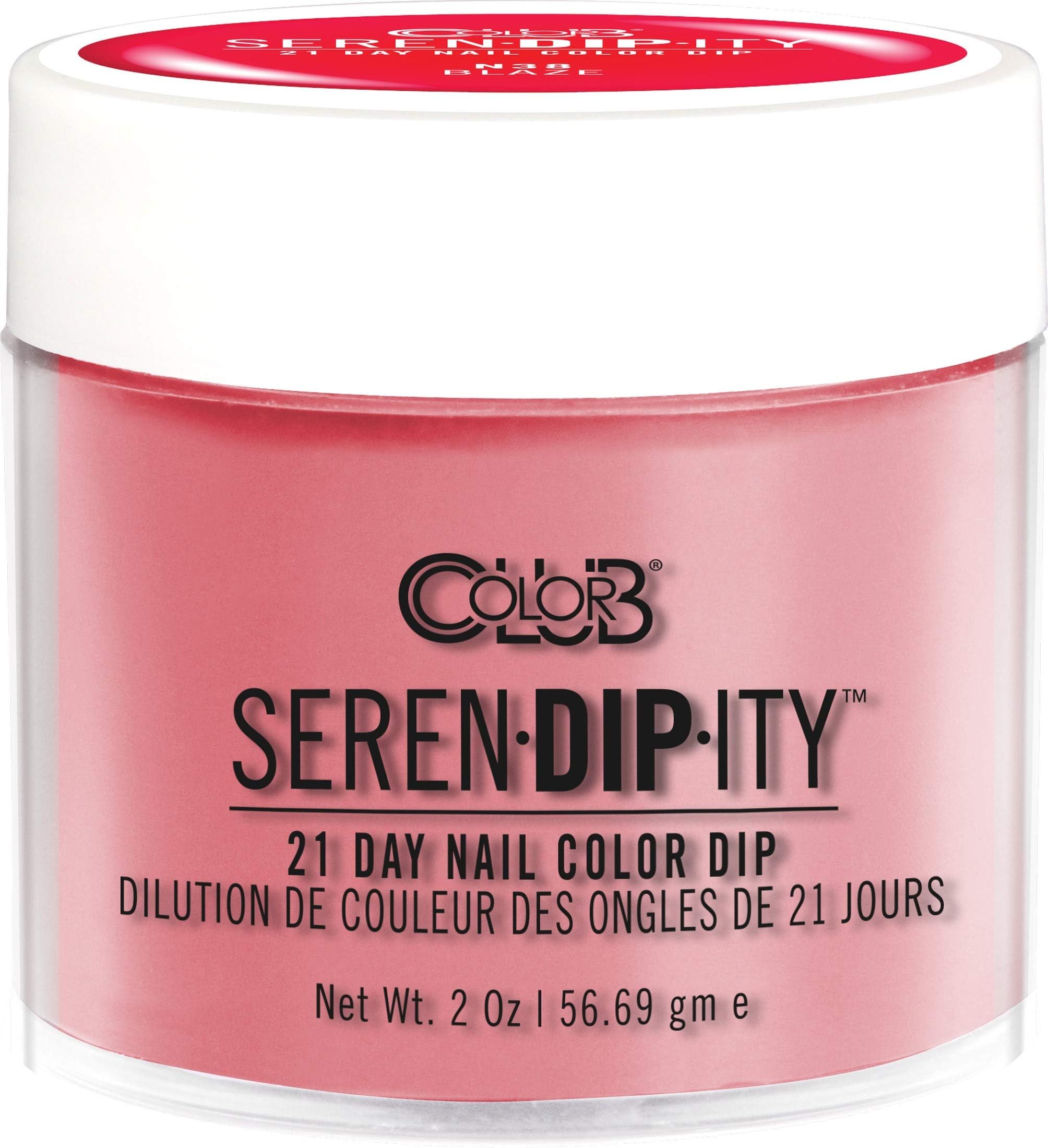 Color Club Blaze Serendipity 2 Ounce Dip Color Powder- Neon, 0.5 fluid_ounces