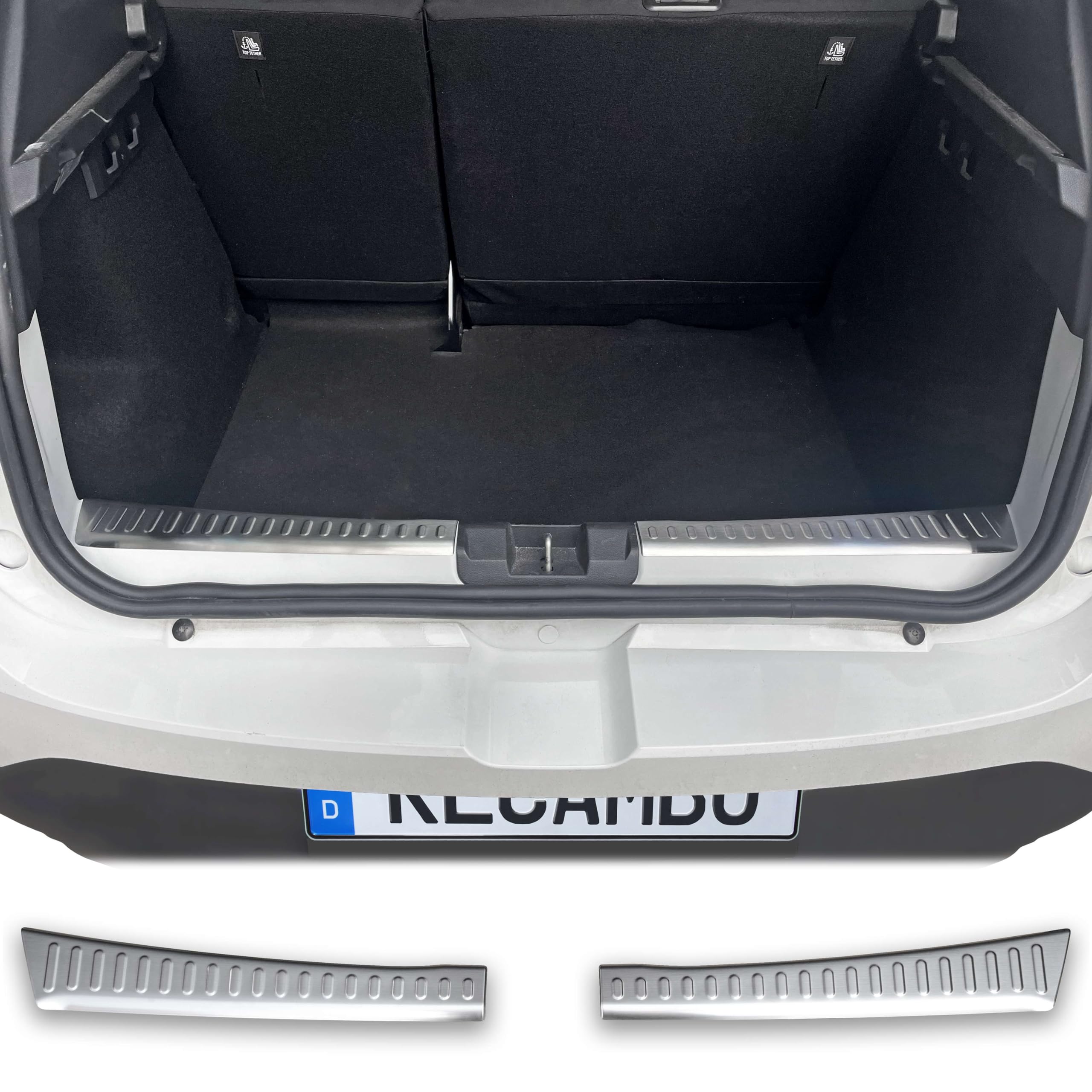 Os?ona progu baga?nika ze stali nierdzewnej, matowa, kompatybilna z Dacia Sandero III, DJF, rok produkcji od 2021, jako?? premium RECAMBO