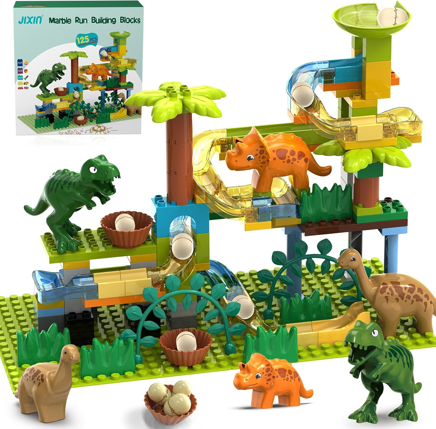125 Dinosaur Marble Run