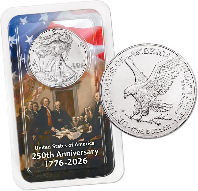 USA 250th One Dollar American Silver Eagle Showpak
