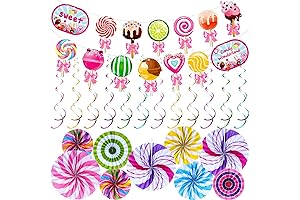 Outus Candyland Candy Party Decorations