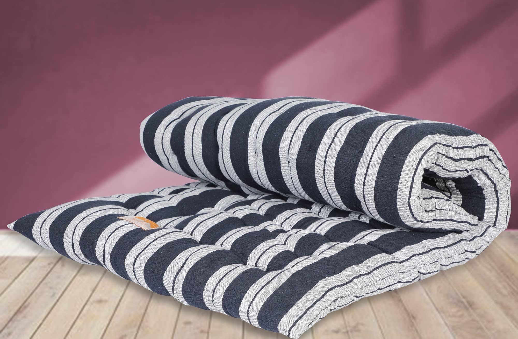 Soft Cotton Multicolour Mattress Gadda Single Bed 3x6 Feet Dark Blue Color