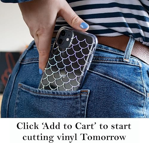 Miniatura 7 de Vinilo permanente con purpurina para Cricut 8 unidades 12 x 11 pulgadas hojas adhesivas de vinilo holográfico brillante para Oracle 651 con efecto