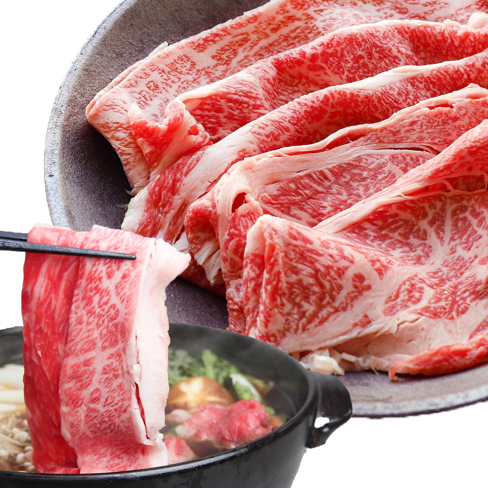 Amazon.co.jp: 松阪牛 すき焼き【おまかせ3種 400g】すき焼き肉 牛肉