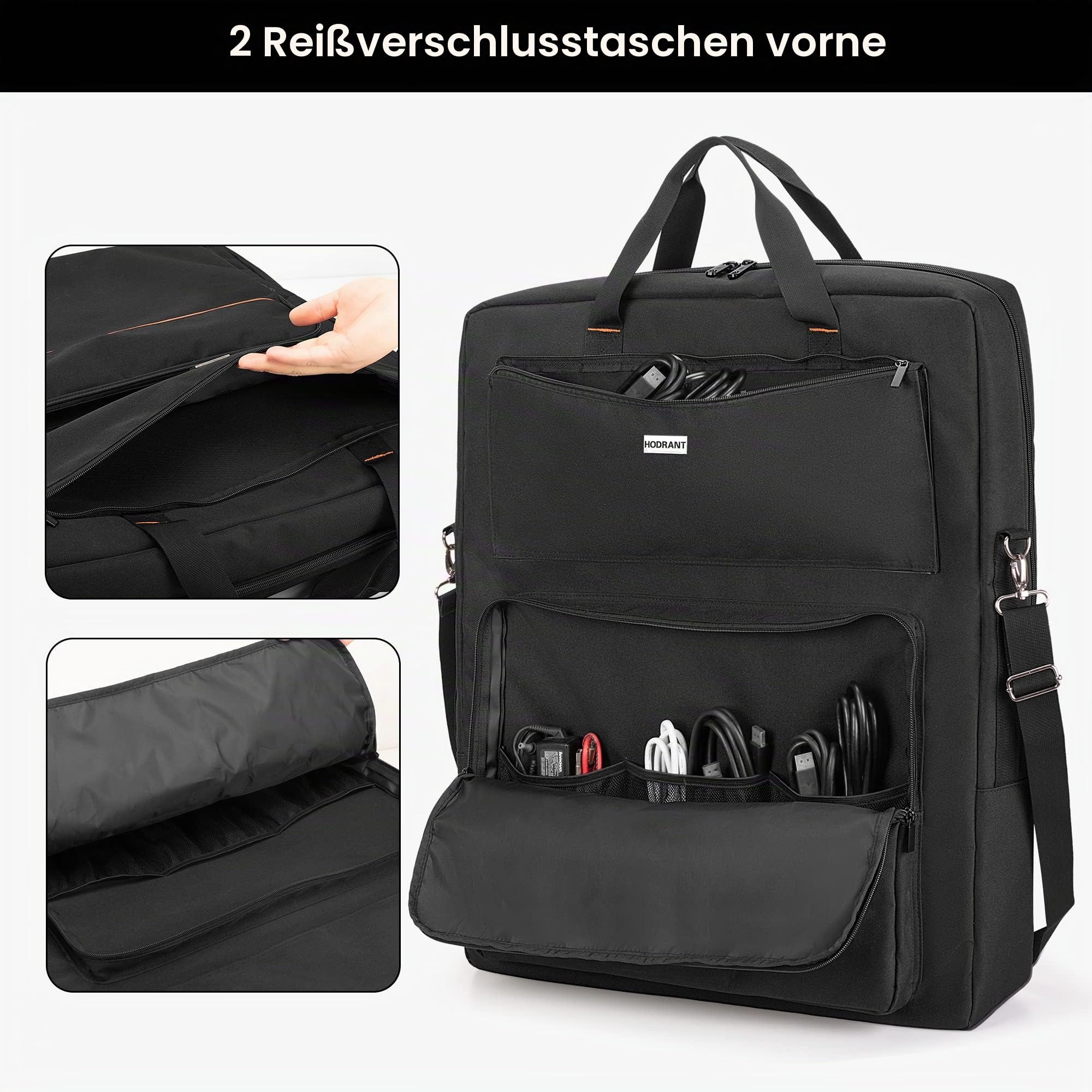 HODRANT Tragbare Solarpanel Tasche. Solarpanel Tasche mit Schultergurt