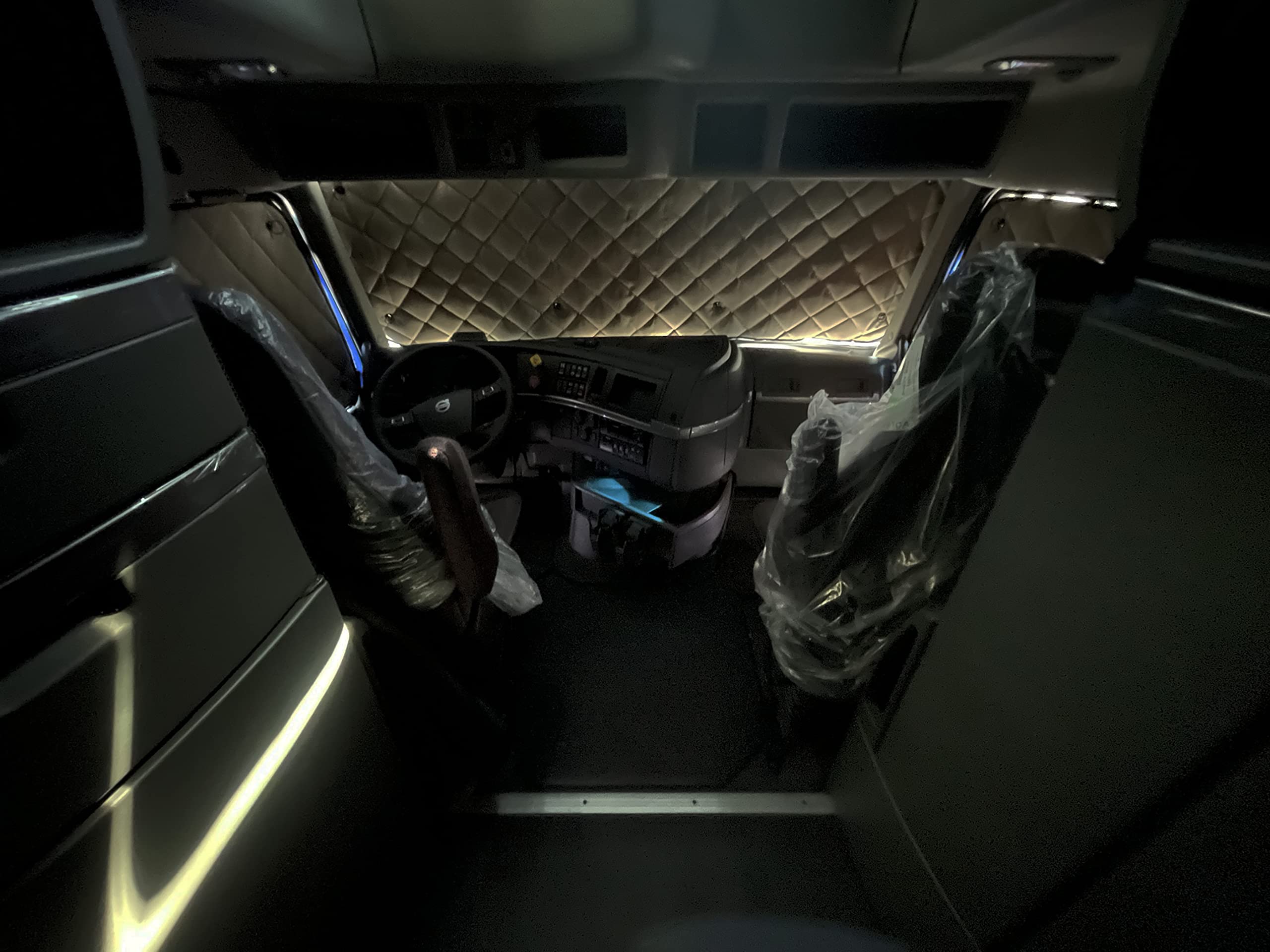 Insulated Blackout Window Covers by ZenEclipse Fits Volvo VNL/VNM/VHT/VHD/VNR/VNX All Years (WCG-1220)