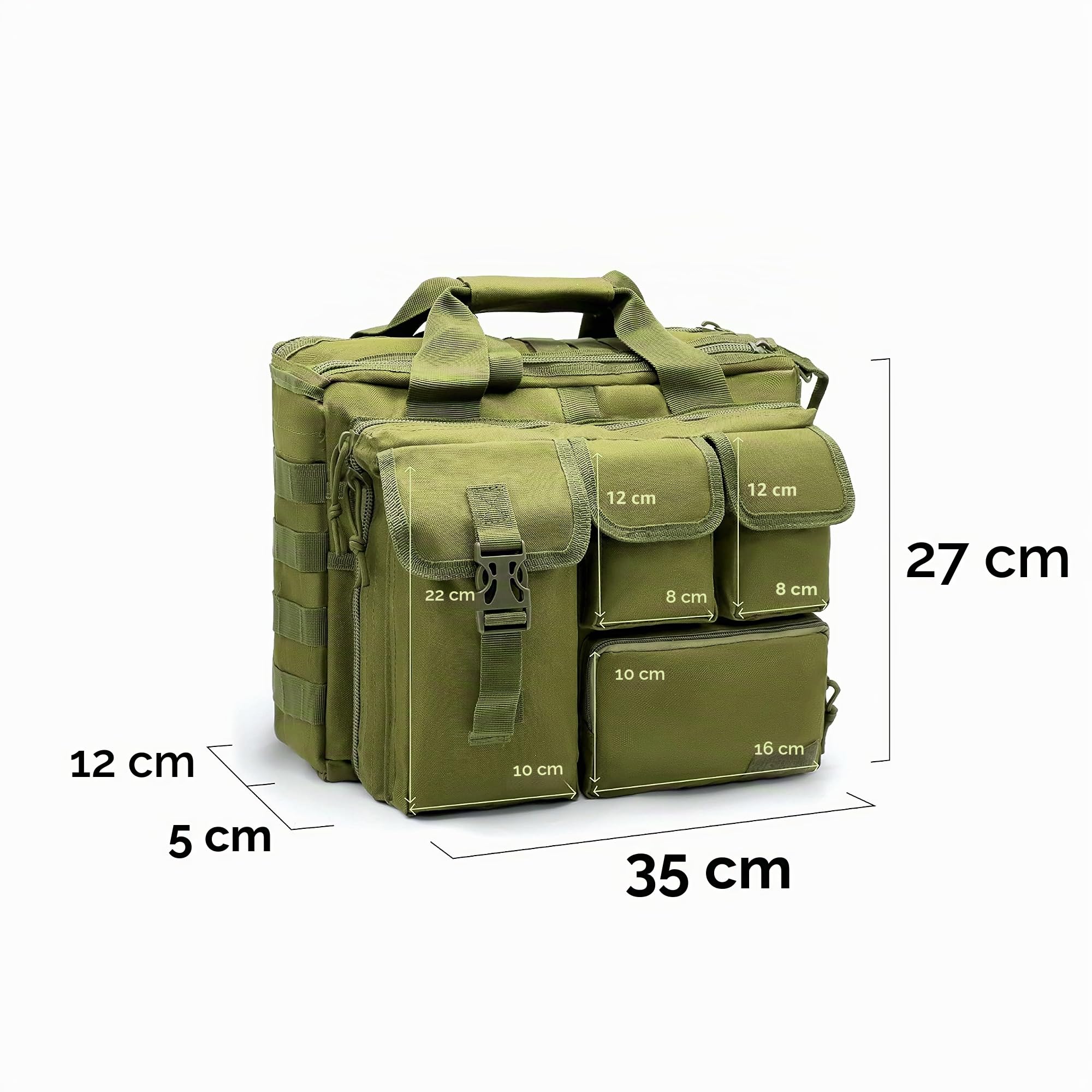 Alephnull Borsa per laptop e tablet fino a 14 pollici – Borsa a tracolla per computer portatile con tracolla borsa per notebook per uomo e donna (Nero)