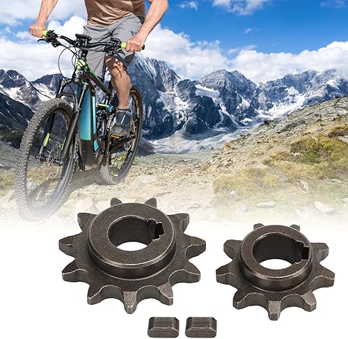 Miniatura 5 de Kit de engranajes de motor delantero y trasero, acero al carbono, 9 dientes, 11 dientes, juego de engranajes para cadena de bicicleta, engranaje de