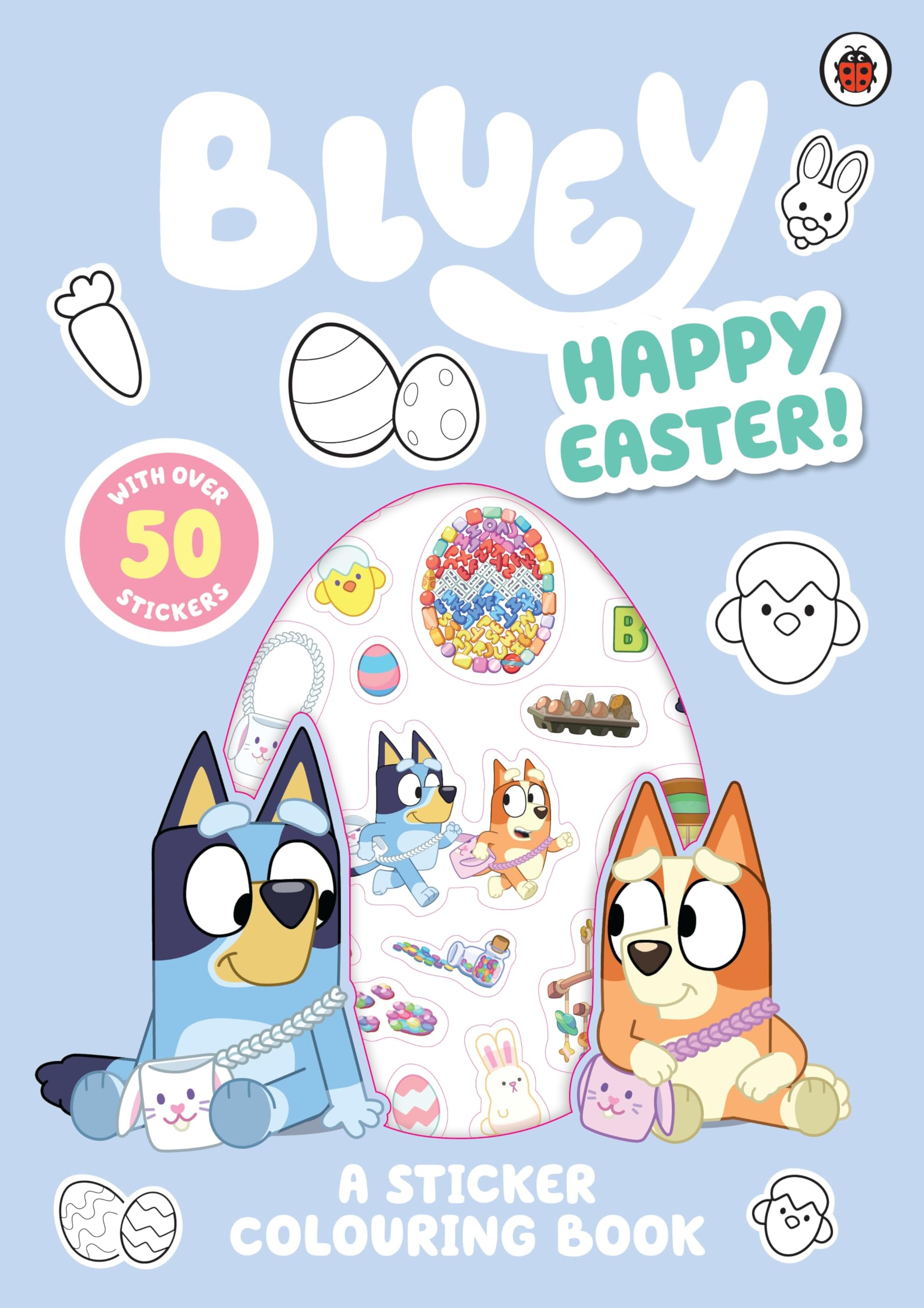 Bluey: Happy Easter!: A Sticker Colouring Book