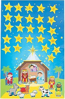 Giant Advent Calendar Sticker Scene for Christmas (set of 12)