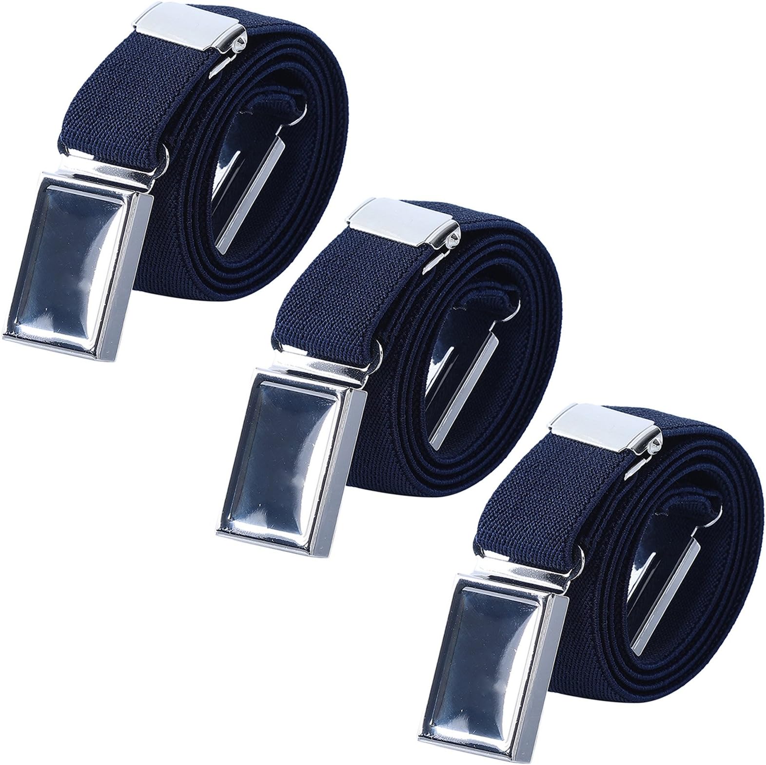 3 PCS Kids Adjustable Magnetic Belts - Easy to Use Magnetic Buckle Belt for Boys and Girls