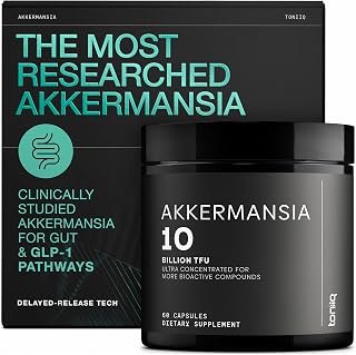 Toniiq Akkermansia Probiotic – 10 Billion TFU – Supports Gut Health & GLP-1 Activity