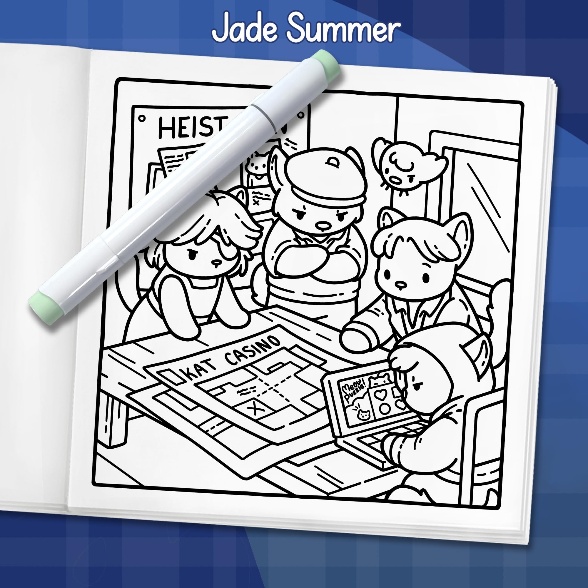 Cat Crimes: Cozy Coloring Book for Adults and Teens with Funny Scenes for Cat Lovers