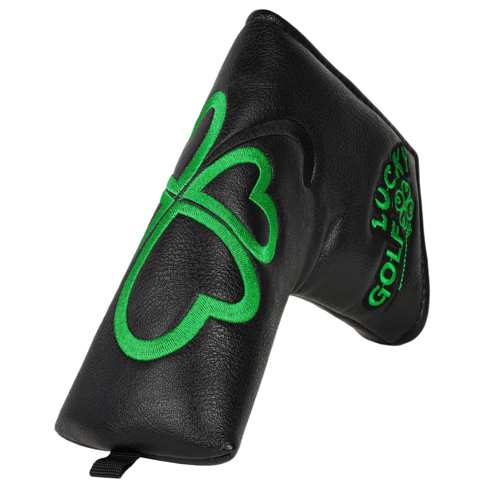 Craftsman Golf Clover Shamrock Black Putter Cover Headcover For Scotty Cameron Taylormade Odyssey Blade