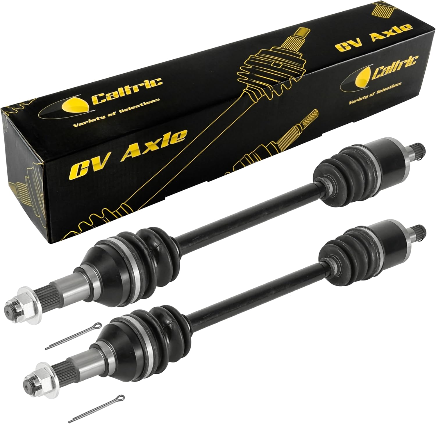 Caltric Front Right and Left Complete Cv Joint Axles Compatible with Can-am Commander 1000 4X4 Ltd X Xt Efi 2011 2012