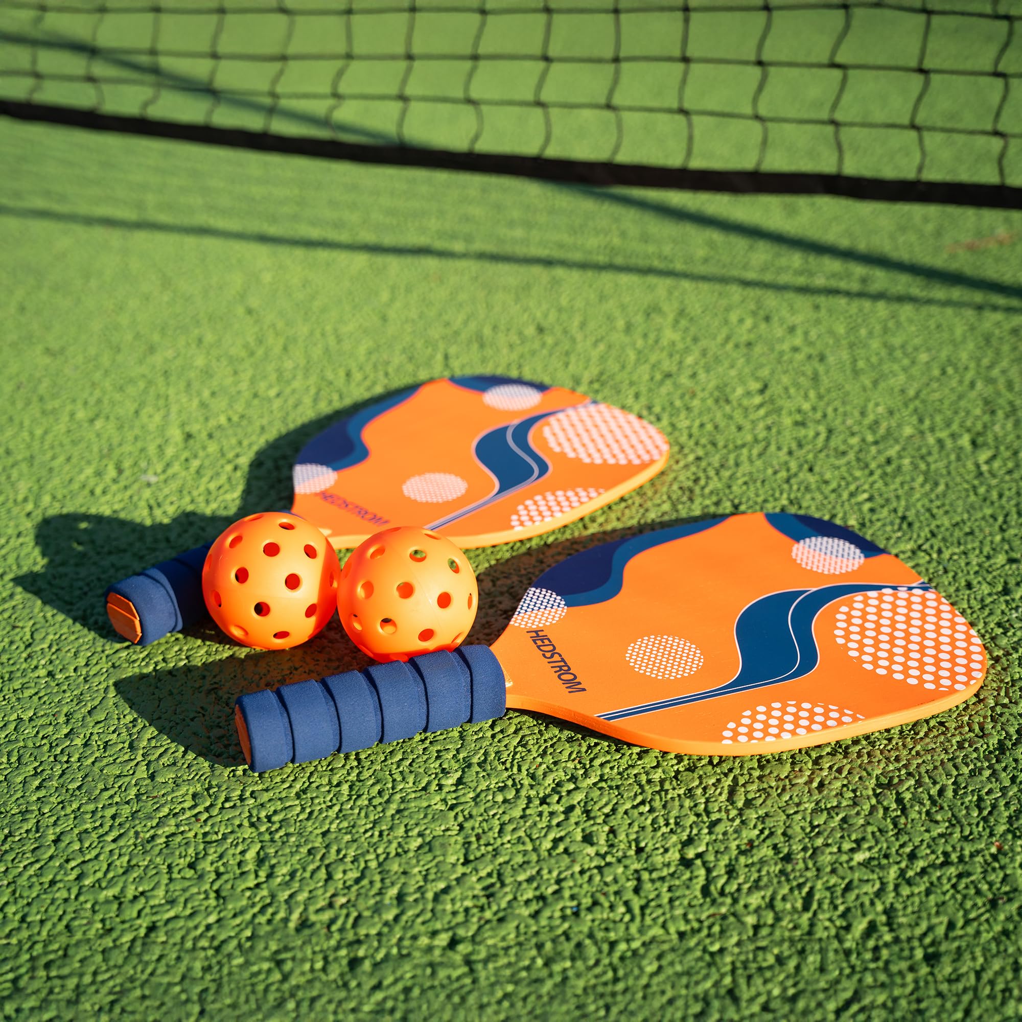 Hedstrom My First Pickleball-Paddel, komplettes Starter-Set, 2 Holzschläger, 2 Bälle und Netz, Kinder-Outdoor-Gartenspiele, ab 5 Jahren