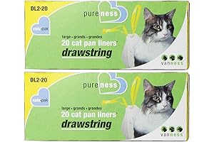 Large Drawstring Cat Pan Liners