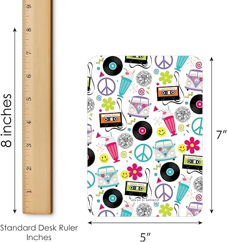 Miniatura 5 de Big Dot of Happiness A través de las décadas - Tarjetas de bingo y marcadores - Juego de bingo de fiesta de los años 50, 60, 70, 80 y 90 - Juego de