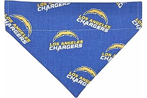 Chargers Football Pet No-Tie Dog Bandana