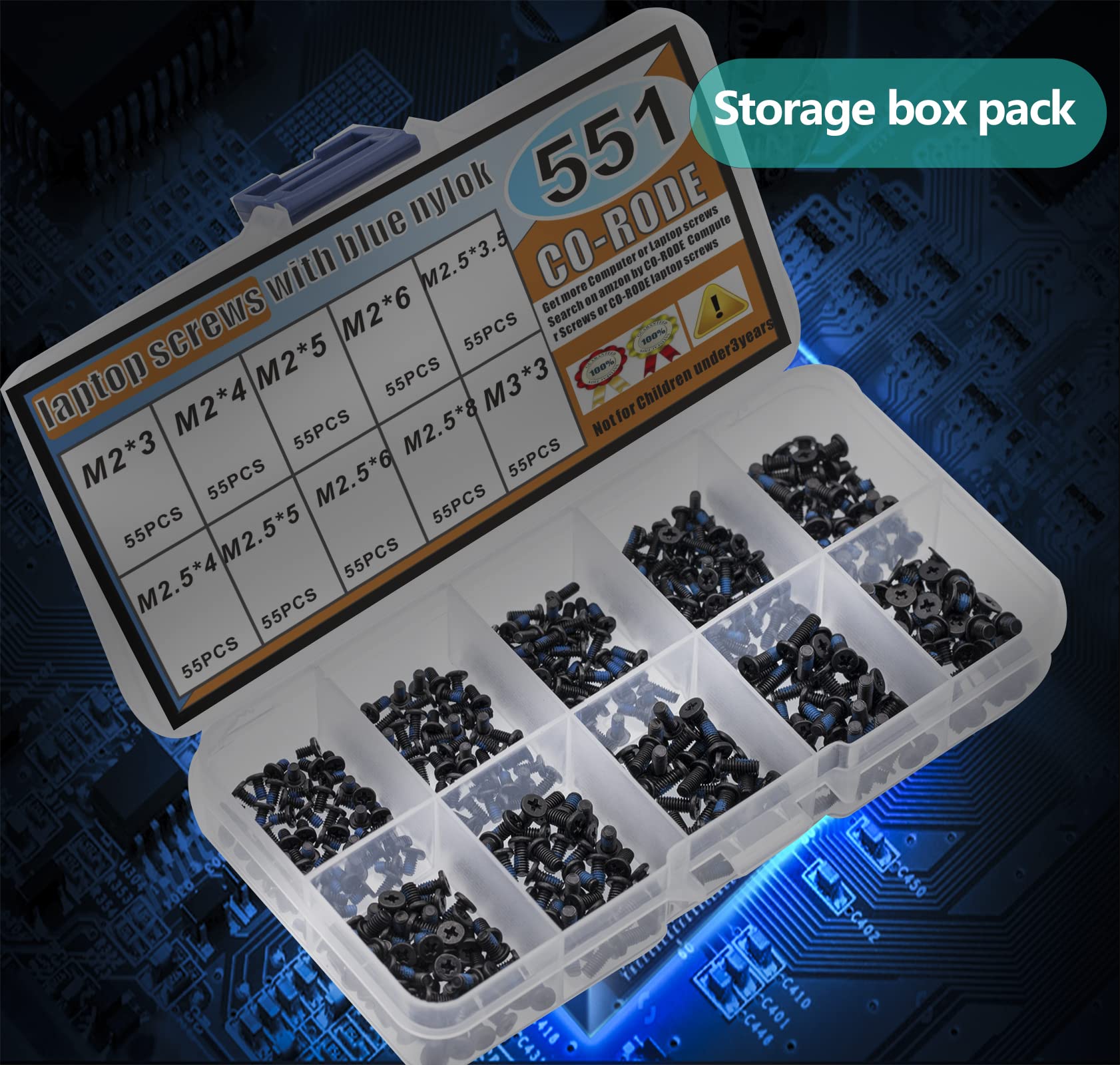 Kit Viti Per Computer E Laptop - 500 Pezzi Con 10 Dimensioni, Per Riparazioni Schede Madre E Dispositivi Elettronici - Foto 13