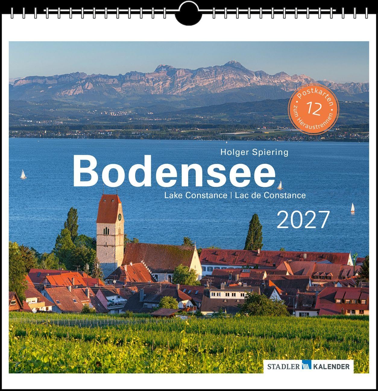 Bodensee 2027: Postkarten-Tischkalender