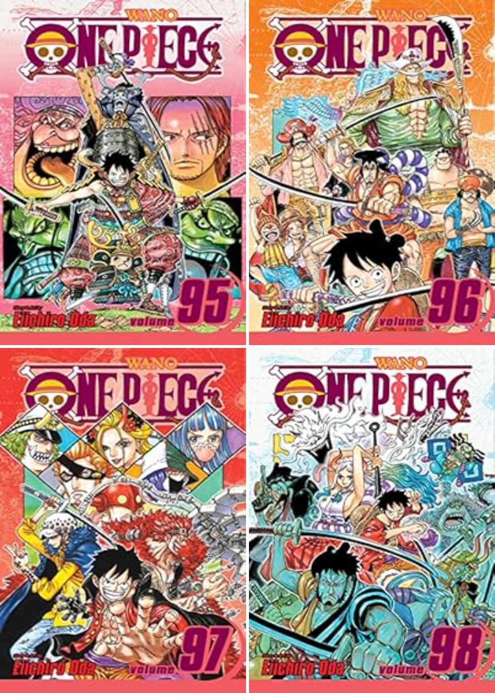 Serie One Piece, Set de 19 Libros de Manga, Volúmenes 91-109, de Eiichiro Oda