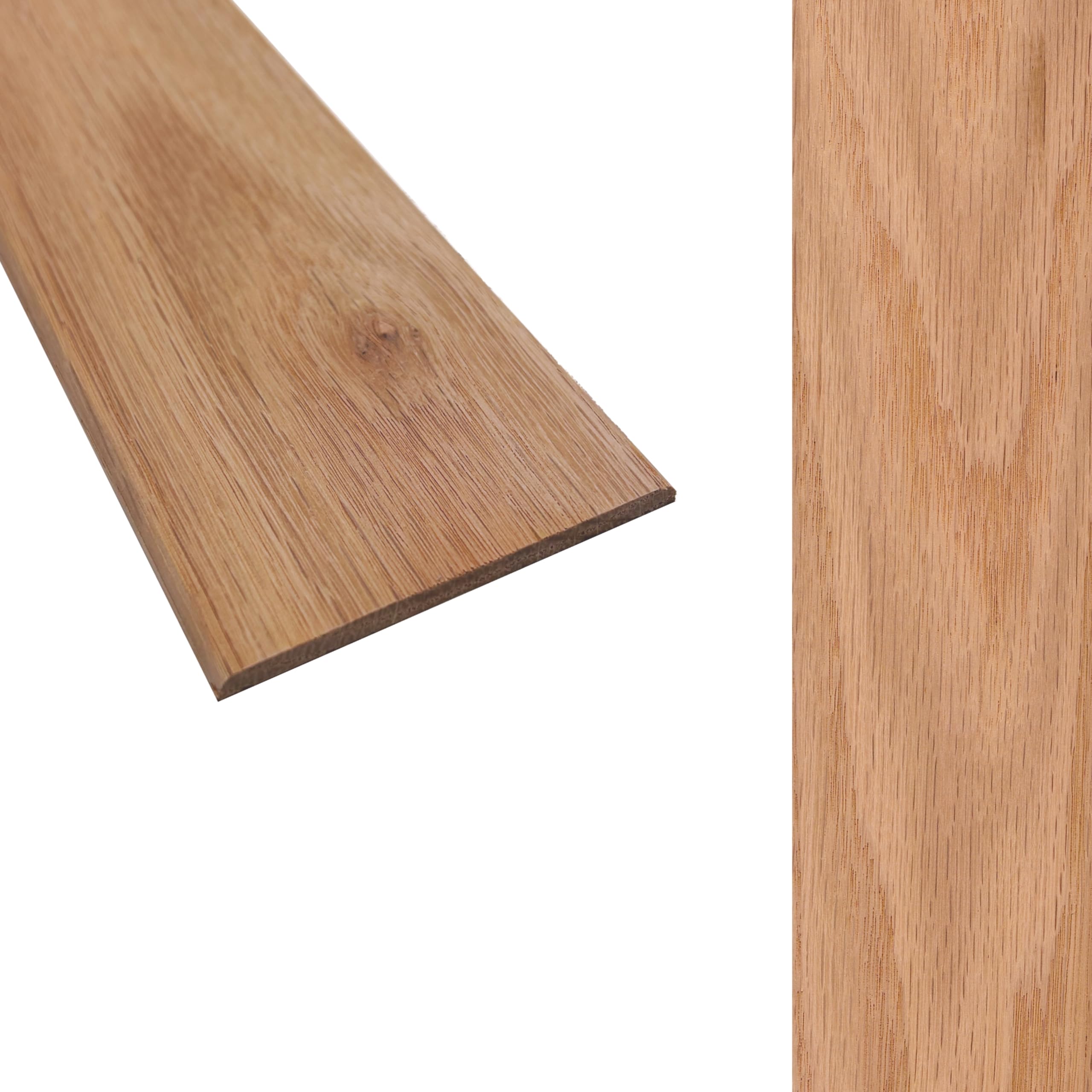 Solid Oak Flat Threshold Transition Door Bar 70mm Wide x 6mm Thick - For Solid, Engineered & Laminate Flooring. 0.9m, 1.1.0m, 1.8m or 2.7m Lengths. (Unfinished, 1.8m)