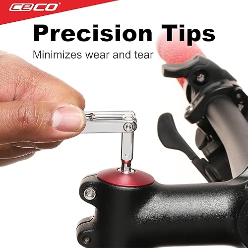Miniatura 7 de CECO -USA - Multiherramienta para bicicleta de 10 funciones  Tamaño ultra delgado, ligero  Acabado cromado pulido  Acero para herramientas CR-V 6150