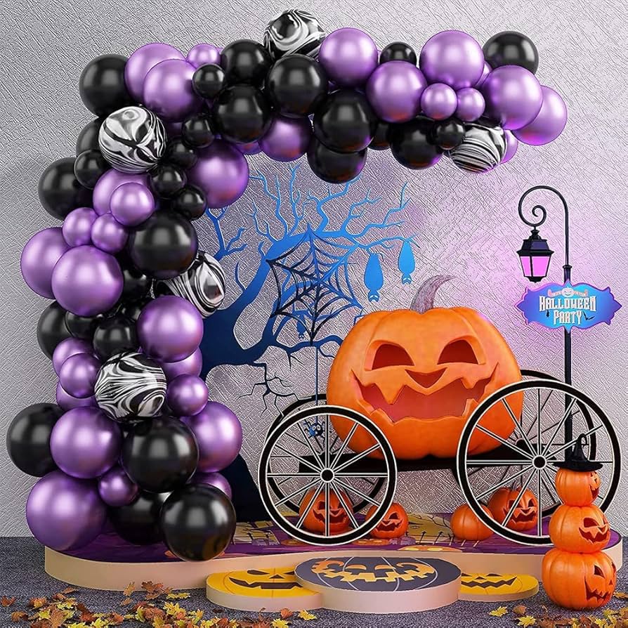 Amazon | MengMaTe ハロウィン 飾り 風船 大きいサイズ アルミ